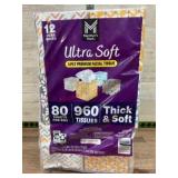 12-Pack Ultra Soft 3-Ply Facial Tissues