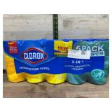 Clorox 3-in-1 Disinfecting Wipes, 5-Pack