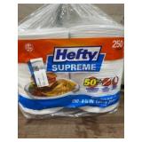 Hefty Supreme 8.5" Disposable Plates, 250 Count