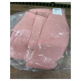 Pink Waffle Knit Cardigan, Medium