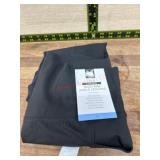 Black High-Rise Ankle Leggings, Size L
