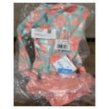 Two-Piece Toddler Swimsuit with Citrus Print