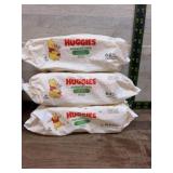 3 Huggies Natural Care Baby Wipes