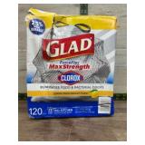 Glad ForceFlex Tall Kitchen Trash Bags, 120-Count