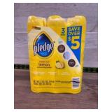 Pledge Lemon Furniture Polish, 3-Pack