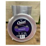 Chinet Crystal Plastic Dessert Plates, 5 Pack of 3