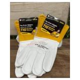 2 pairs Tillman 24CXL Top Grain Kidskin Welding Gl