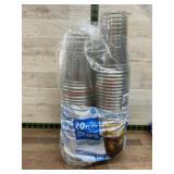 Pack of 120 Clear Plastic Cups