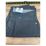 Black Straight Fit 5-Pocket Pants, 32x34