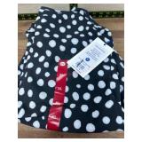 Black and White Exercise Dress with Polka Dots