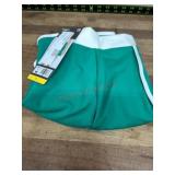 Green Activewear Skirt with White Trim