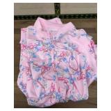 Pink Floral Zip-Up Jacket, Large