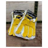 2 Pairs of Tillman Split Cowhide Work Gloves