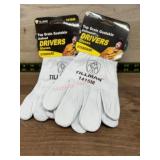 Two Pairs of Tillman Goatskin Driver Gloves