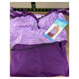 Two-Piece Purple Swimwear Set
