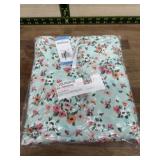 Floral Print Pajama Set, Size Large