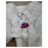 White Faux Fur Jacket with Tag