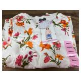 Floral Short-Sleeve Top, Small