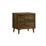 Society Den Zuma 2-Drawer Nightstand in Walnut