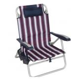 5 Position Lay Flat Beach Chair
