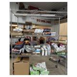 Rack of miscellaneous Loweï¿½s overstock. Rack not