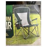 Hard arm camping chair
