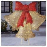 54" Pre-Lit Bells with Chasing Lights
