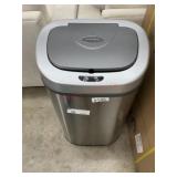 Nine Stars Sensor Trash Can, Stainless Steel 21.1