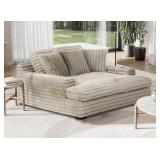 Oversized Cozy Chaise Lounger with Dual Cup