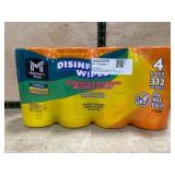 Pack of 4 Disinfecting Wipes, 312 Count