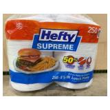 Hefty Supreme 8.75-Inch Paper Lunch Plates, 250 Co