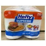Hefty Supreme 8.9-Inch Lunch Plates, 250 Pack