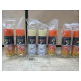 6 Spray Paint Cans in Assorted Colors