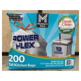Drawstring 13-Gallon Tall Kitchen Trash Bags