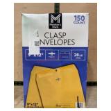 150 Clasp Envelopes, 9" x 12"