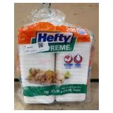 Hefty 6.5-Inch Disposable Foam Trays, 200 Count