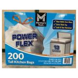 Power Flex 200 Tall Kitchen Bags, 13 Gallon