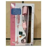 Pink Cordless Vacuum Cleaner with Attachments