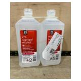 Two Bottles of 91% Isopropyl Alcohol