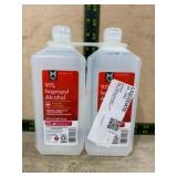 Two Bottles of 91% Isopropyl Alcohol