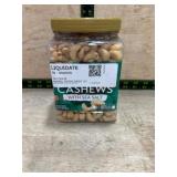 Cashews With Sea Salt, Plastic Jar
