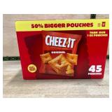 Cheez-It Original Baked Snack Crackers, 45 Pouches