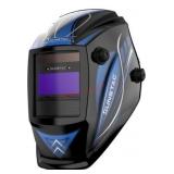 Auto-Darkening Welding Helmet, Black and Blue