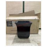 Three Black Square Planters