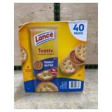 Lance Toasty Peanut Butter Sandwich Crackers, 40 P