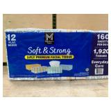 12-Pack 2-Ply Facial Tissue Boxes, 160 Sheets Each