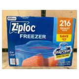 Ziploc Freezer Bags, 216-Count