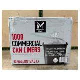 1000 Commercial Trash Can Liners, 10 Gallon