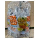Package of Clear Plastic Cups, 12 oz, 220 Count