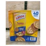 Lance Toasty Peanut Butter Sandwich Crackers, 40 P